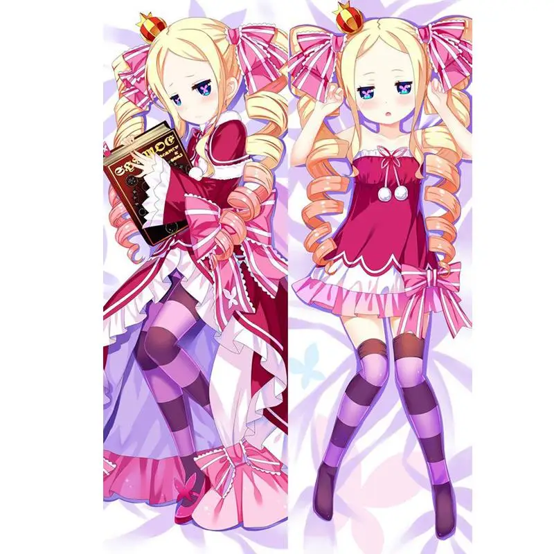 

New 3D Double-sided Japanese Anime BL Re Zero Beatrice Throw Otaku Dakimakura Gifts Bedding Hugging Body Pillow Case 150x50 CM