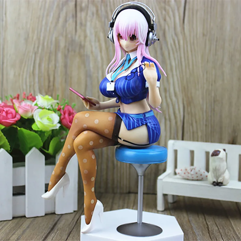 ФОТО 1PC 20cm Figure Suo Nizi Japanese Anime Characters PVC Action Figure Business Suits Collectible Model Toy Cute Girls Doll RT070