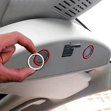Auto-styling Retrovisore Interno Specchio Luce Finiture Cromate di Paillettes per Mercedes Benz W203 W211 W212 A B C E CLA GLA GLK ML GL Class
