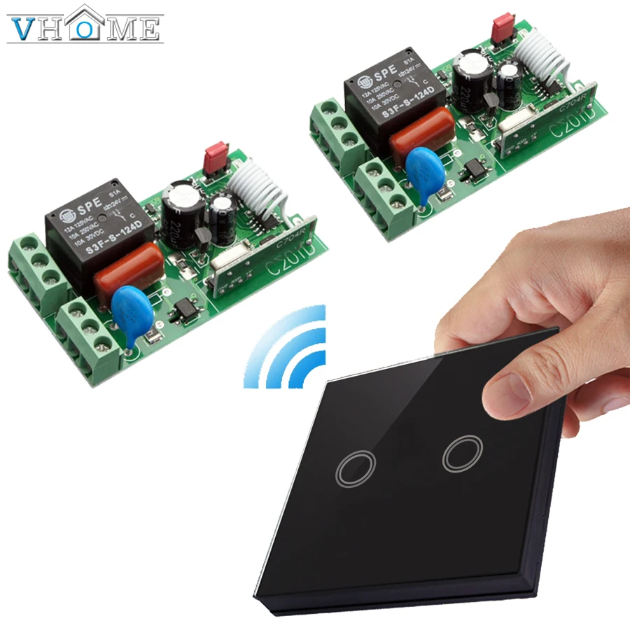 Touch the remote controller 220V receiver1
