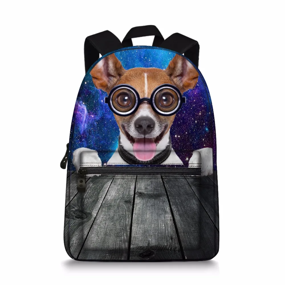 2017 3D Animal Backpack Cute Bad Dog Printing Backpacks for Teenagers