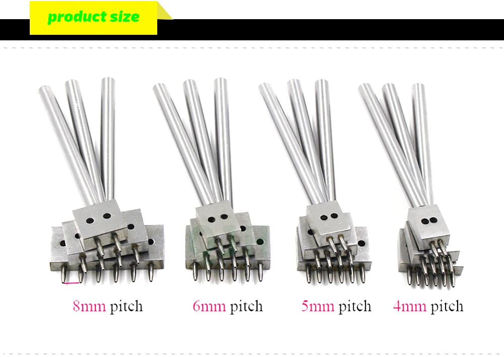 Кожевенного перфоратора, строки кругового выреза для прошитая кожа перфорации инструменты, расстояние между отверстиями 4/5/6/8 мм диаметр 1 мм