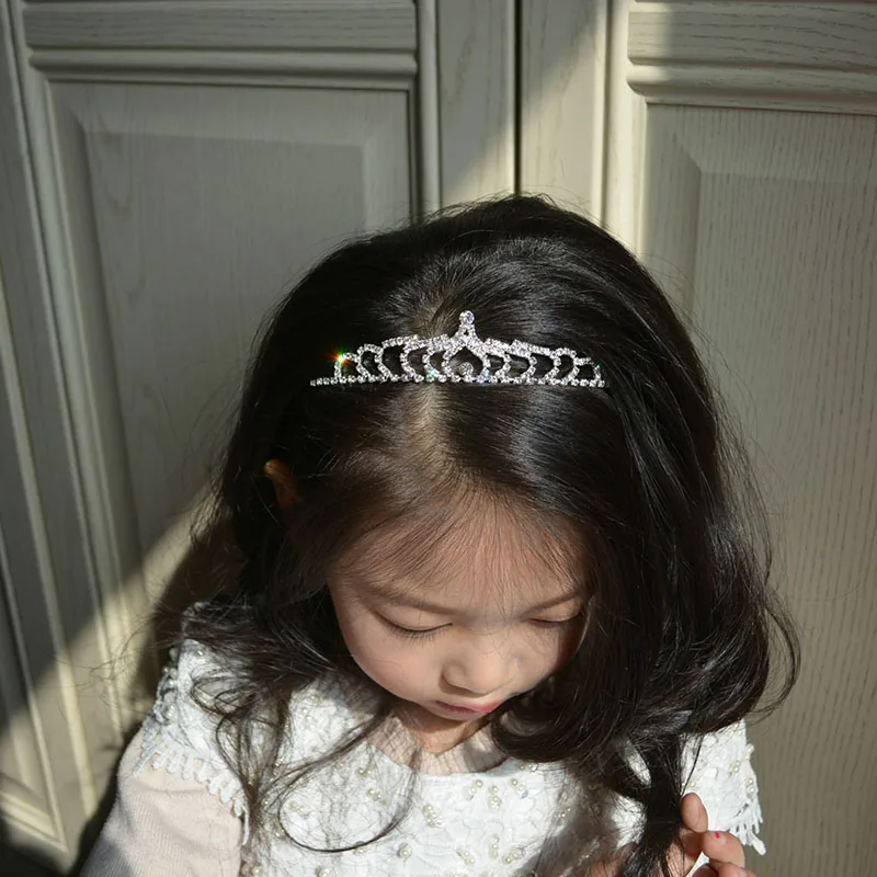 Свадебные диадемы диадема Хрустальная корона со стразами оголовье принцесса тиара аксессуары для девочек детские украшения для невесты обручение