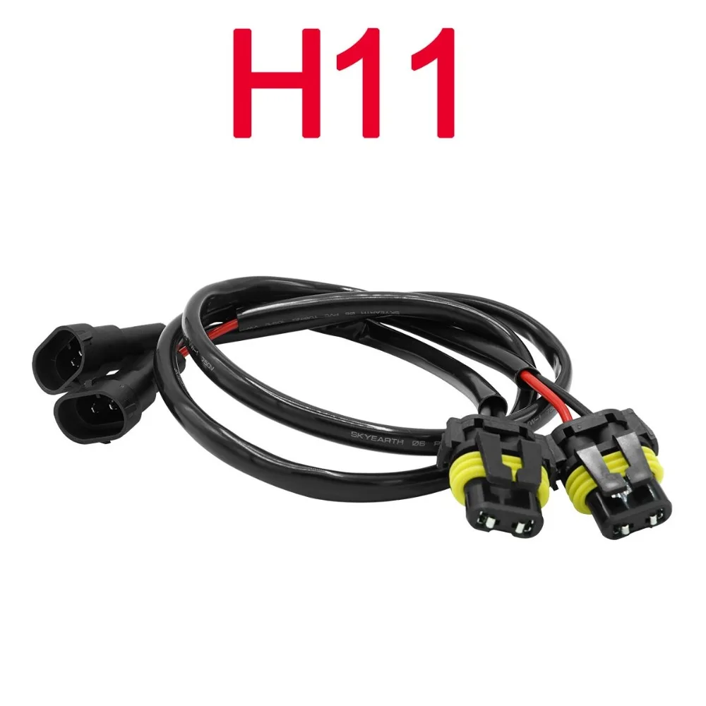 2 Pcs Wire Harness H7 Wire Harness HID Xenon Power Cable Connector Ballast Socket HID Wiring Adapter Conversion Kit