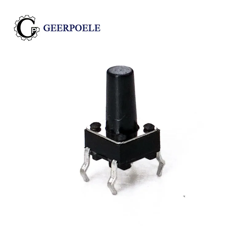 

Environmental protection 100pcs/lot 6*6*10.5 mm 4 PIN Micro Switch Tactile Tact Direct Patch Self-Reset Interruptor