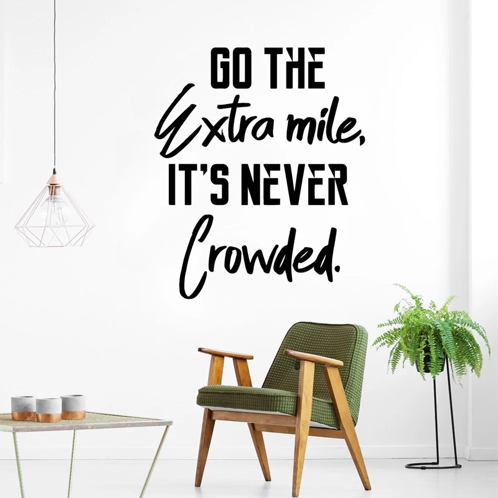 

Modern go the Extra mile Vinyl Wallpaper Roll Furniture Decorative Pvc Wall Decals Room Decoration