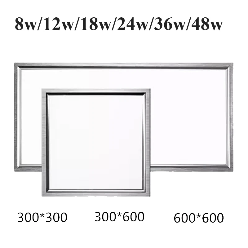 

5pcs/lot Stylish Ultra Thin LED Recessed Square Panel Light 30*30cm 30*60cm 60*60cm 8w-48w indoor ceiling lights lamps CE RoHS