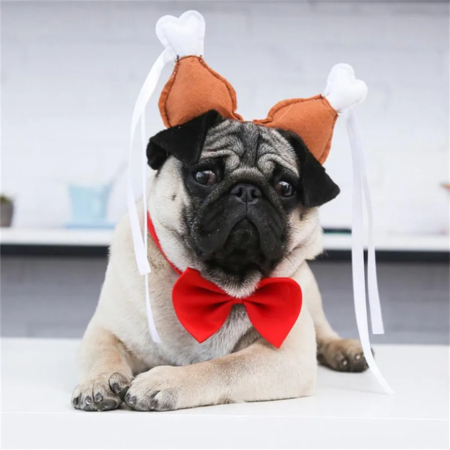 Funny Pet Hair Accessories For Dog For Cat 1PC Turkey Chicken Drumstick