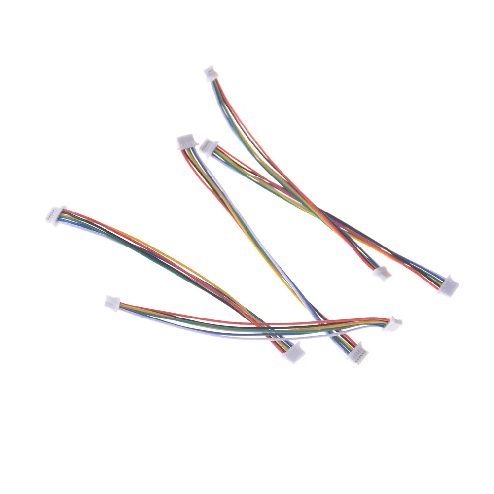 

5pcs/lot Mini Micro SH 1.0mm 6-Pin JST Double Connector Plug Wires Cables 100MM