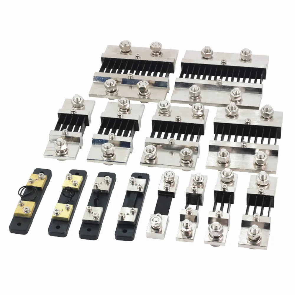 

FL-2 60A 75A 100A 150A 200A 300A 400A 500A 600A 750A 1000A 75mV DC Measuring Shunt Resistor for Analog Ammeter 0.5 Class