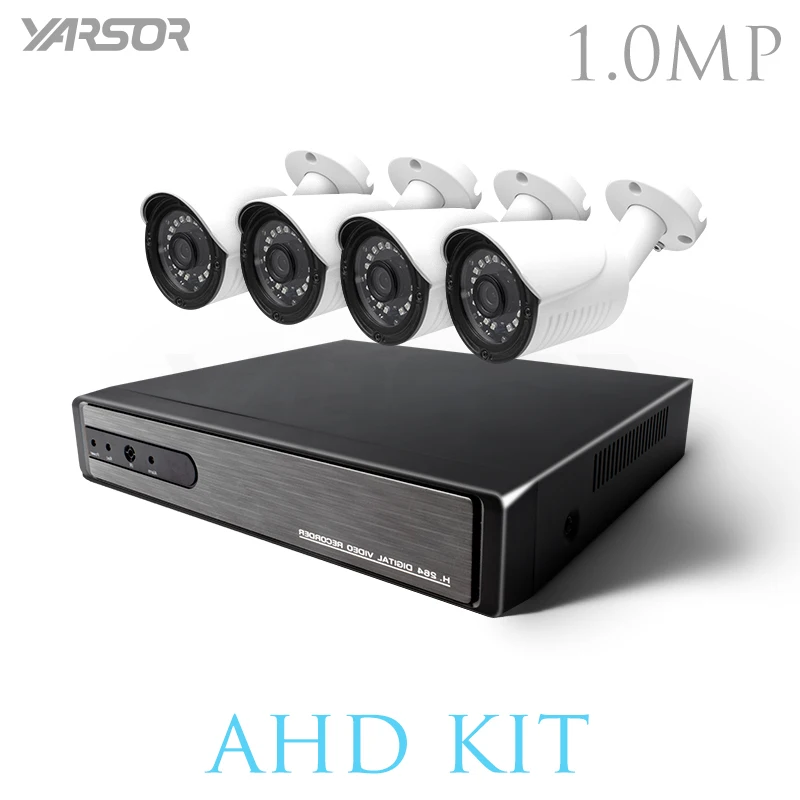 

FL-AKT1004KA 4CH CCTV System 720P HDMI AHD CCTV DVR 4PCS 1.0MP IR Outdoor Security Camera 1280TVL Surveillance Kit DVR Kits