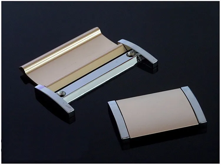Высококачественный цинковый сплав ручки ящика, современный простой Невидимый шкаф дверные ручки, просты в установке, 64/96 мм, Мебельная