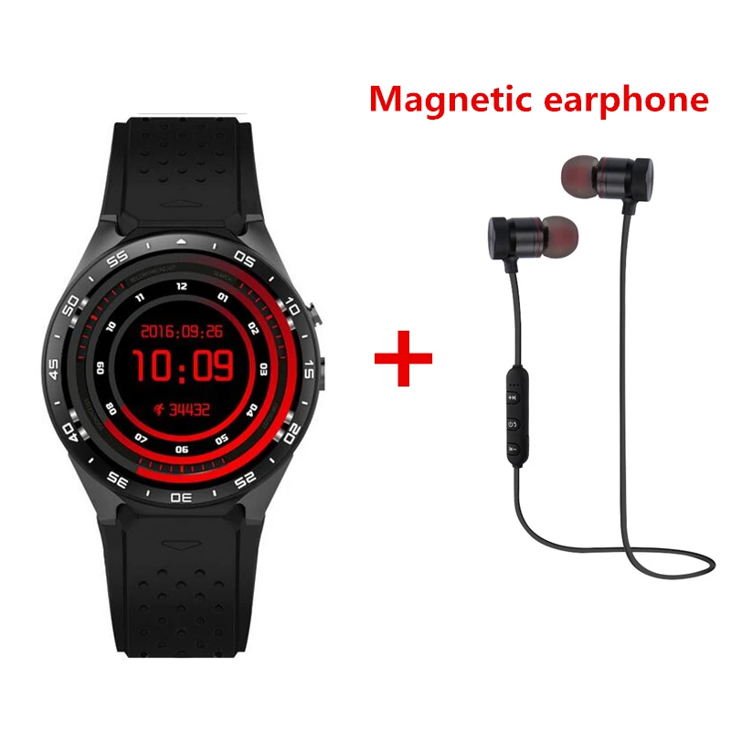 GOLDENSPIKE KW88 Смарт часы 1 39 дюймов MTK6580 четырехъядерный 1. 3g Гц Android 5 SmartWatch 400 мАч 2 0 МП