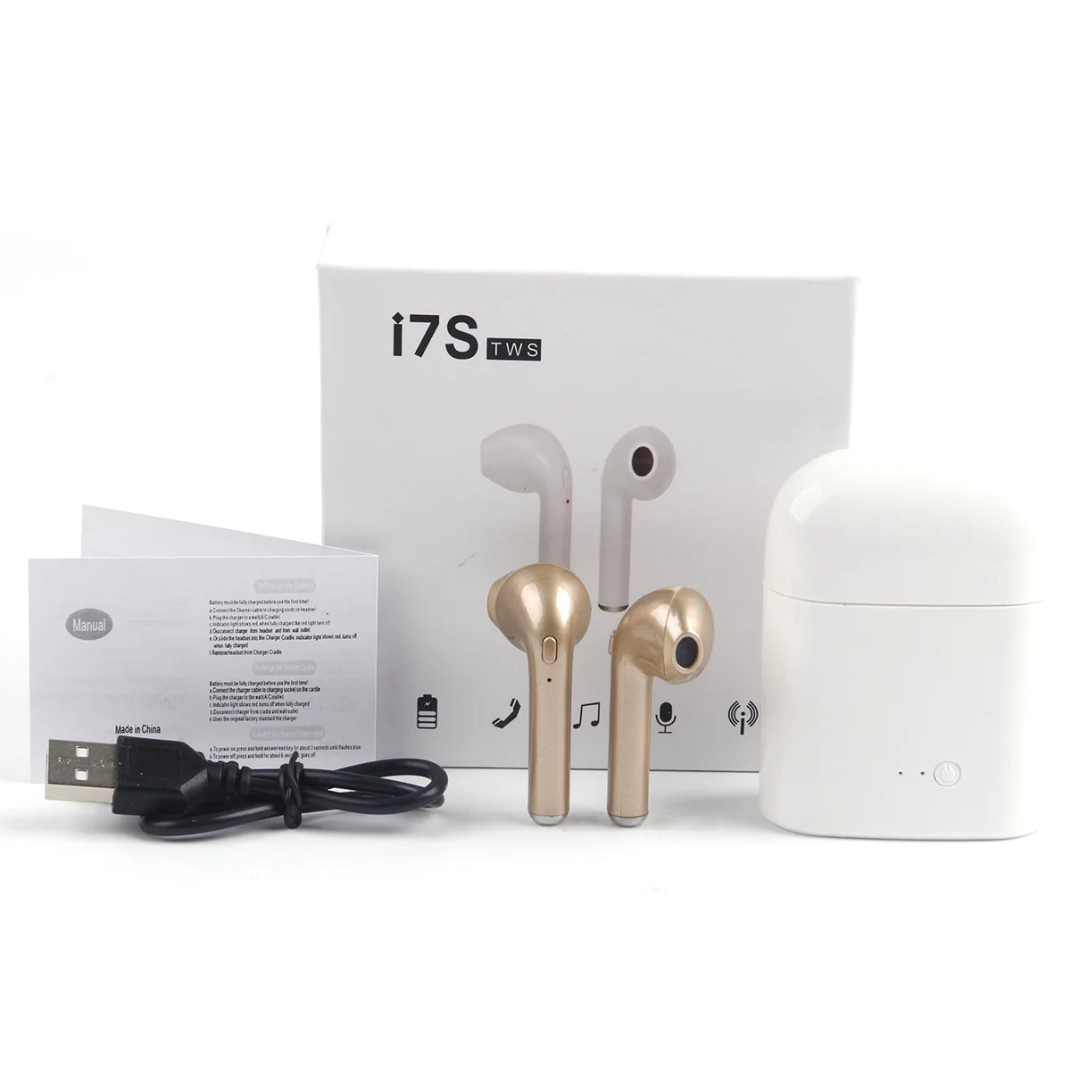 JRGK HB i7 TWS Twins беспроводные наушники Bluetooth V4.2 стереогарнитура для Iphone 7 plus 6s 6 SE Galaxy S8
