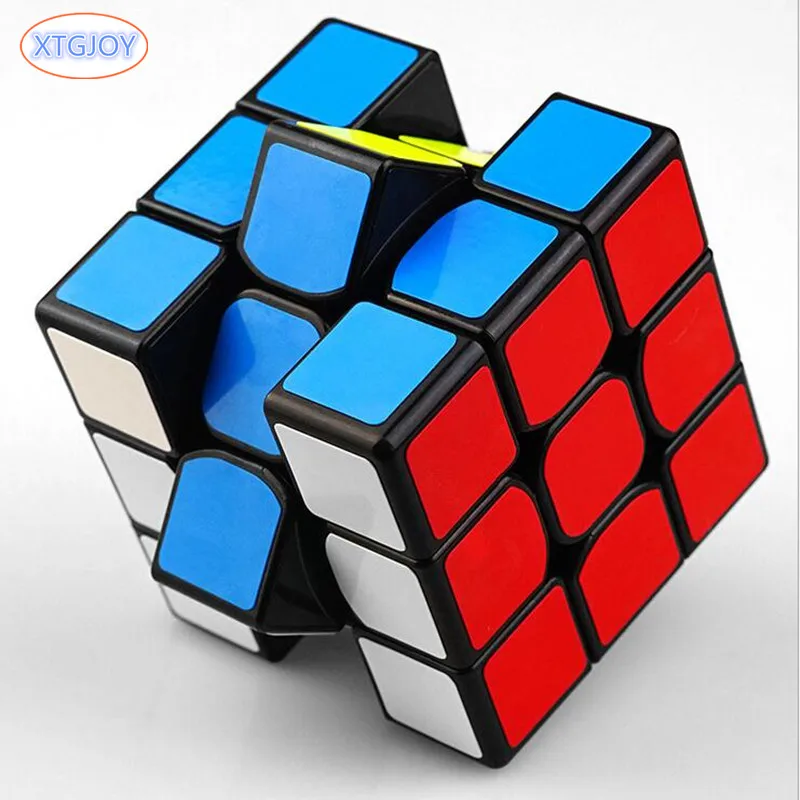 1Pcs High Quality Classic Toys 3x3x3 ABS Sticker Block Speed Magic Cube Colorful Learning Educational Puzzle