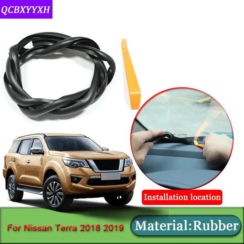 

Car-styling For Nissan Terra 2018 2019 Anti-Noise Soundproof Dustproof Car Dashboard Windshield Sealing Strips Auto Accessories