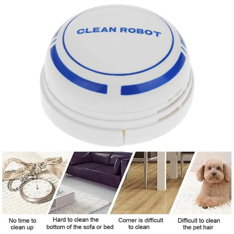 

Mini Intelligent Vacuum Cleaner Desktop Dust Collector Electric Wireless Automatic Round Smart Sweeping Robot Vacuum Cleaner