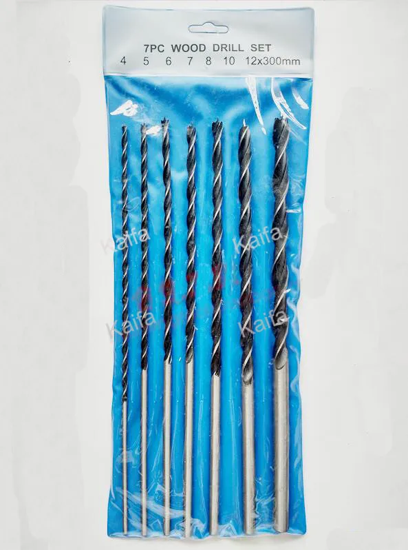 

Free shipping 7 PCS/lot HSS High Speed Steel Twist Drill Bit Set Diameter 4-12mm For Wood Plastic Metal