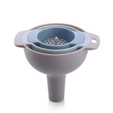 Кухня гаджеты Специализированные инструменты PP пластик практические многофункциональный масло винный уксус воронку с фильтром Экран 4 шт./компл