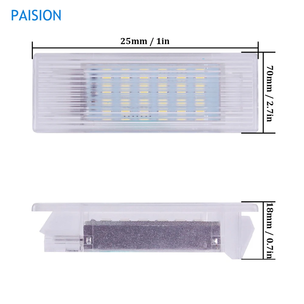 2 шт. Canbus 18SMD светодиодный светильник для внутренней подножки для ног, дверной светильник для BMW F20 F30