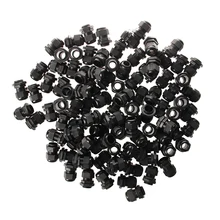 M20 x 1,5 Пластиковые Водонепроницаемые кабельные сальники, Упаковка из 20 шт черный