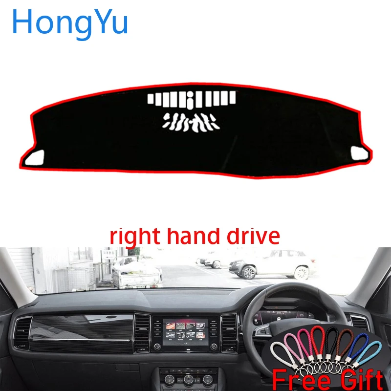 

Car Dashboard Cover Dash Mat Board Pad Carpet Dashmat Interior Mats for skoda KODIAQ GT 2017 - 2019 Right Hand Drive Accessories