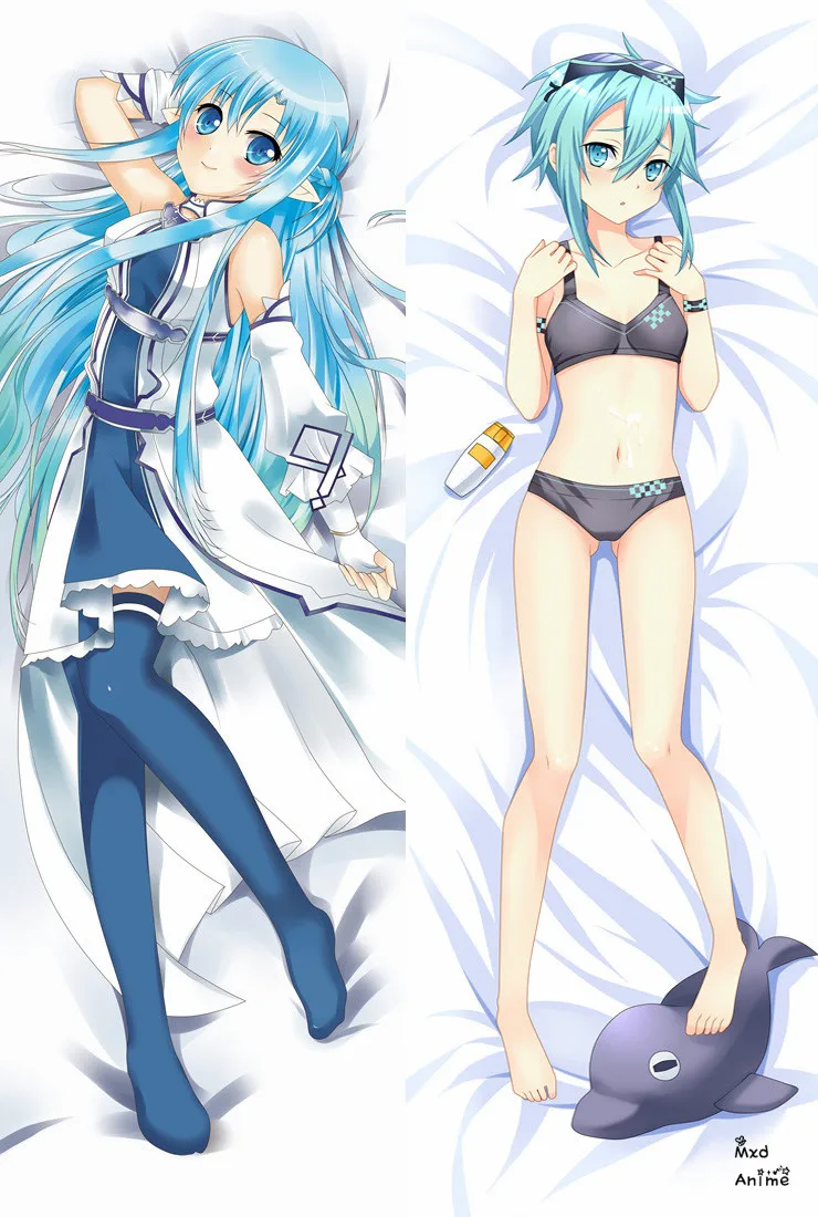 Японский аниме меч искусство онлайн сексуальная девушка Asada Shino otaku Подушка Dakimakura
