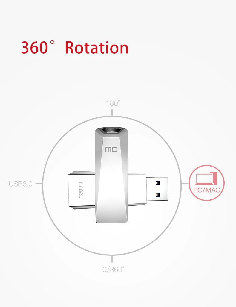 USB флеш-накопитель USB3.0 высокоскоростной PD112 16 ГБ 32 ГБ 64 ГБ металлическая скорость записи от 10 МБ-60 Мб флеш-накопитель