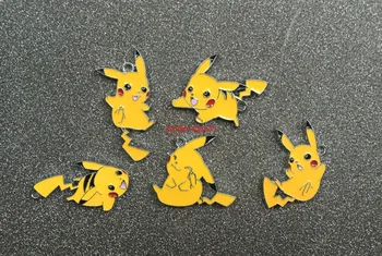 

New 200pcs cartoon Japanese anime popular Enamel Metal Charm Pendants DIY Jewelry Making Mobile Phone Accessories