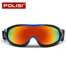 POLISI Niños niños de Invierno Gafas de Esquí Snowboard Skate Gafas Anti-Vaho UV400 Esqui Ski Nieve Motos de Nieve Gafas de Protección