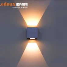 Квадратный вверх и вниз настенный свет, регулируемый луч света