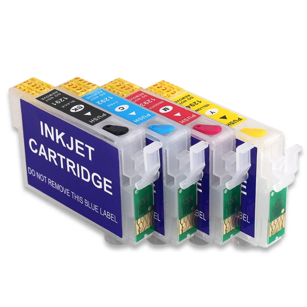 

10 Sets T1295 Refillable ink cartridge For Epson BX935FWD WF-3010DW WF-3520DWF WF-3530DTWF WF-3540DTWF WF-7015 WF-7525 printers