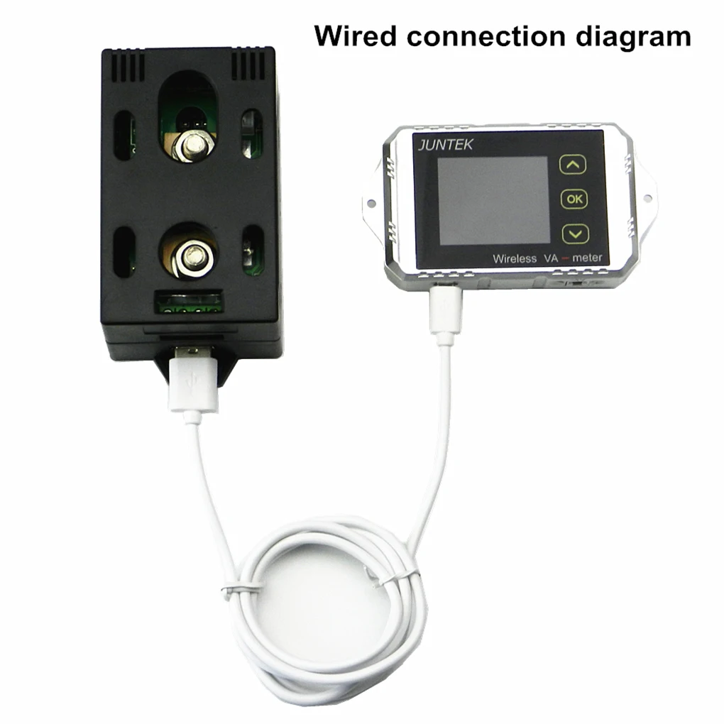 

Battery Wireless Voltage Current Meter DC 120V 100A Watt Power Capacity LCD Digital Tester with USB Cable