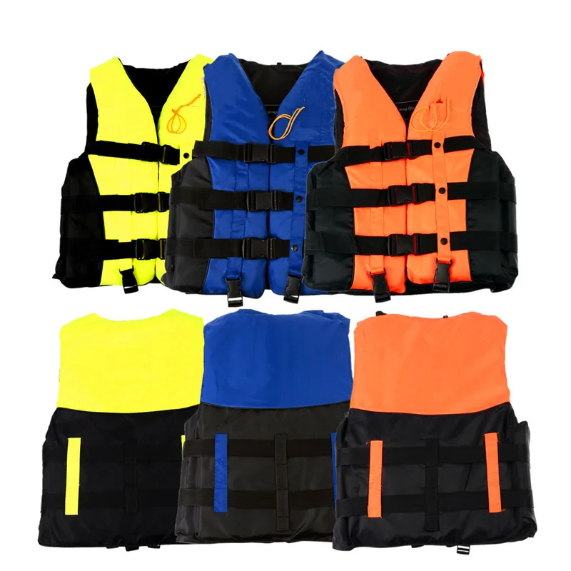 

L EPE Adult Swimming Boating Surfing Sailing Polyester Foam Life Jacket Vest Whistle Prevention Flood With Stride Across Zone
