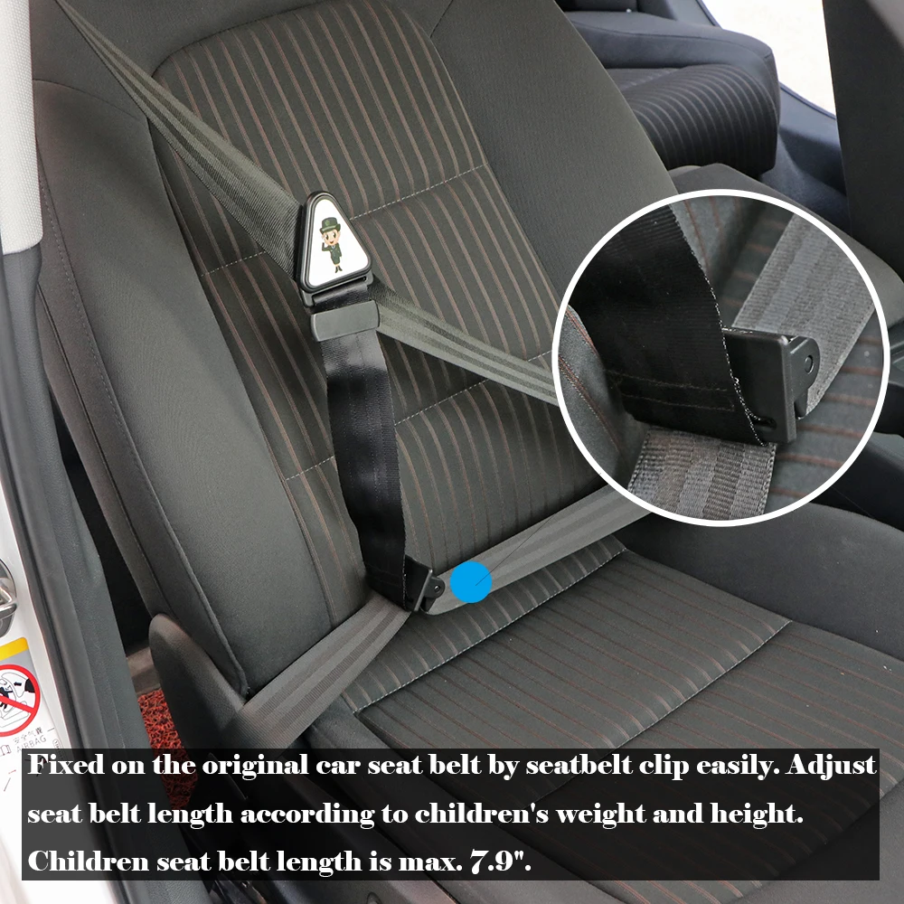 Onever автомобильный детский автомобильный ремень безопасности Ткань Оксфорд ремни безопасности для детей фиксация шеи защитный ремень безопасности зажим Крепежный ремень