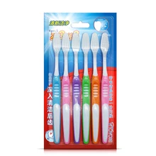 6 шт. зубная щетка для ухода за полостью рта Отбеливание зубов Мягкая зубная щетка ПБТ фрезерная зубная щетка из волокна Голова зуб гигиена полости рта взрослых уход за зубами