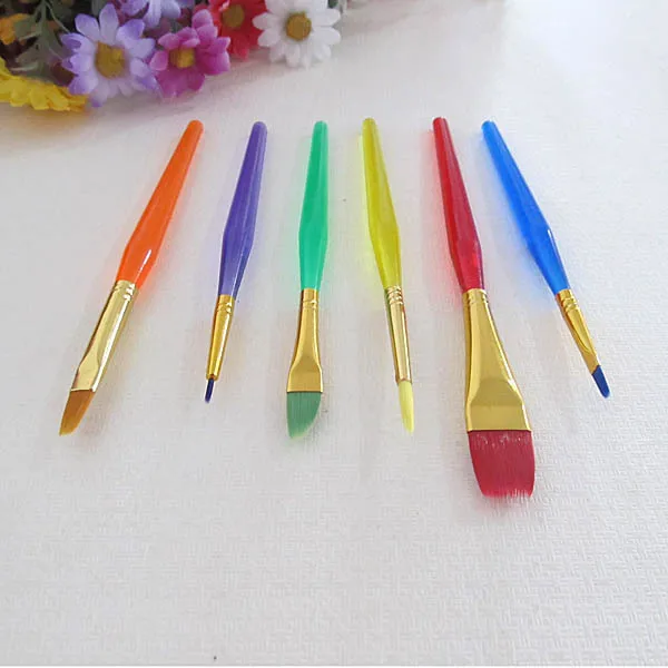6x Cake Icing Decorating Fine Painting Brush Fondant