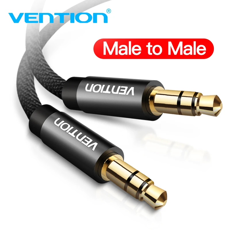 

Vention Aux Cable Jack 3.5mm Audio Cable 3.5 mm Male to Male Audio Cable for iphone Car stereo Headphone Speaker Computer CD MP3