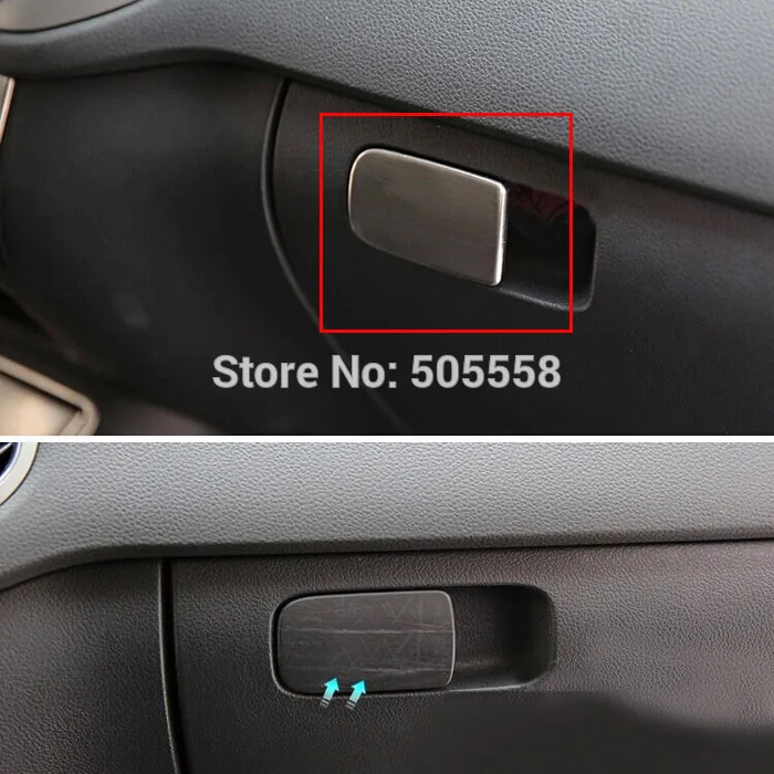 FOR VW GOLF 7 MK7 GLOVE BOX SWITCH TRIM COVER STICKER STAINLESS STEEL