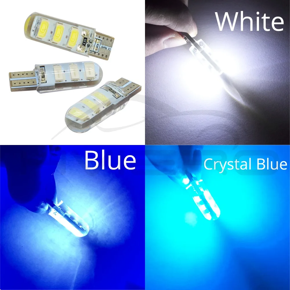 

Silicone Case 12 SMD 2835 LED Auto Reading Light 192 168 501 COB Marker Side Wedge Lamp Canbus Auto Bulb Parking Light