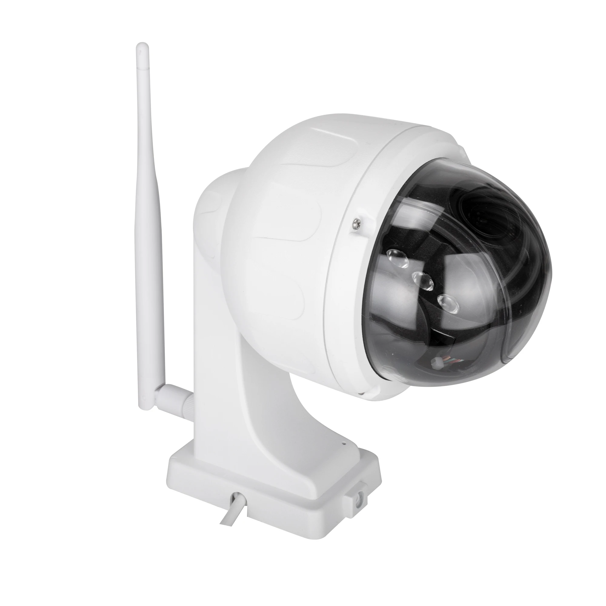 Беспроводная купольная IP камера PTZ для наружного наблюдения 720P HD 4 кратный зум