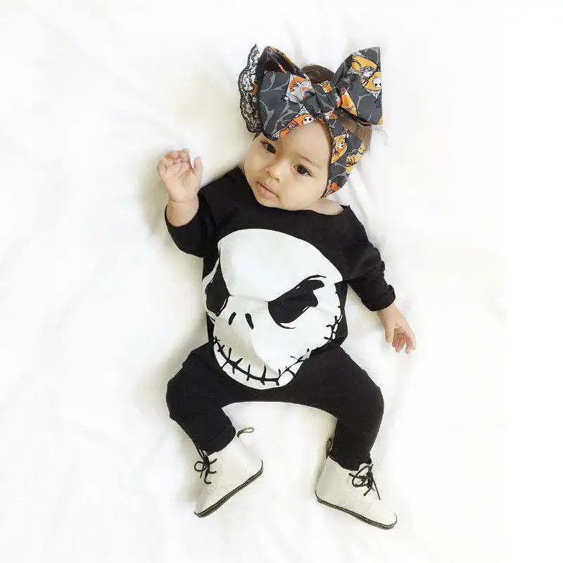 Long Sleeve Baby Boy Girls Halloween Rompers Clothes Top Cotton Autumn Winter Baby Infant Romper Jumpsuit Outfit Set