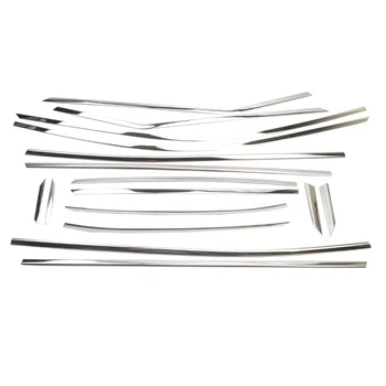 

For Peugeot 3008 3008GT 2019 Short Wheelbase full Window sill Mouldings Cover Trim no pillar sill stainless steel chrome 16 pcs