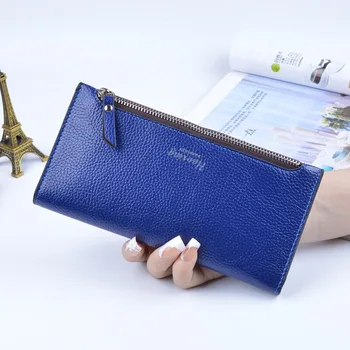 

Women's Lady Slim Long Wallet Purse Concise Card Money Cash Coin Holder Zipper Best Sale-WT