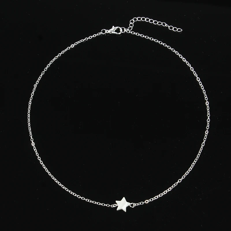 Модное ожерелье с натуральной белой звездой, ювелирное изделие, Женское Ожерелье, подвеска на шею, Colar XL481