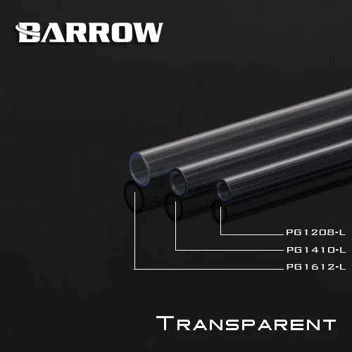 Barrow PG1612/PG1410/PG1208 500 мм PETG жесткие трубы высокое качество светильник передачи 12x 8/14x1