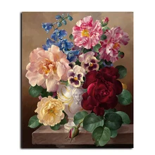 MOLEK DIY картина маслом по номерам комплект Красочные цветы современная акриловая живопись на холсте домашний Декор стены искусства для гостиной