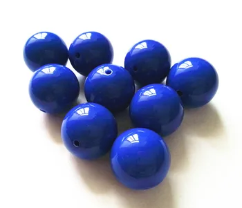 

Royal Blue color 20MM 105pcs/lot Chunky Gumball Bubblegum Acrylic Solid Beads ,Colorful Chunky Beads for Necklace