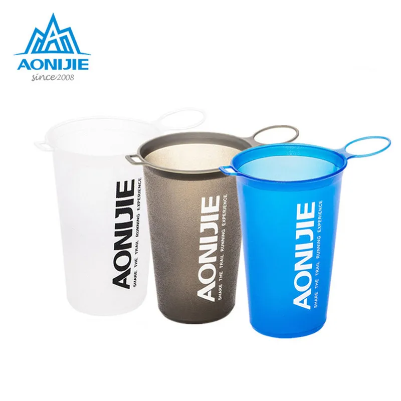AONIJIE 200ml Foldable TPU Sports Bottle BPA Free Portable Hydration