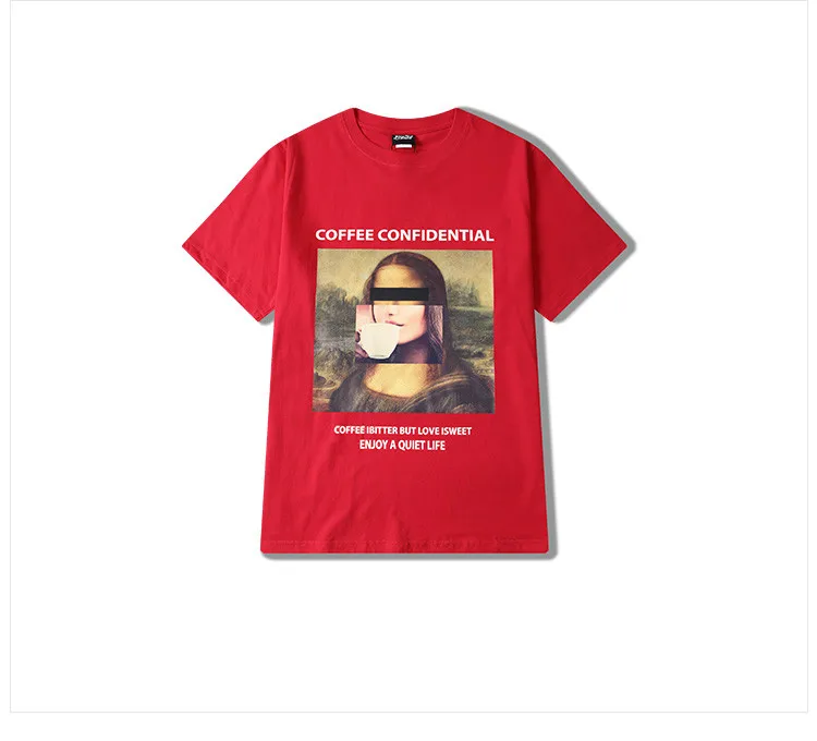 Spoof Mona Lisa Funny T Shirts Casual Wear 100% Cotton 2019 Summer Quality T-shirt Men Billie Eilish Street Wear Top Tee